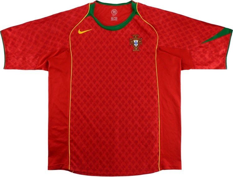 Authentic Camiseta Portugal 1ª Retro 2004 Rojo
